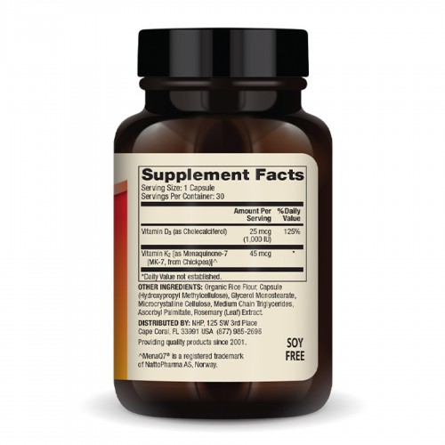 Vitamins D3 & K2 Low Dose - 30 caps 2023-10-3951 Dr. Mercola Vitamins D3 & K2 Low Dose - 30 caps 2023-10-3951 Dr. Mercola