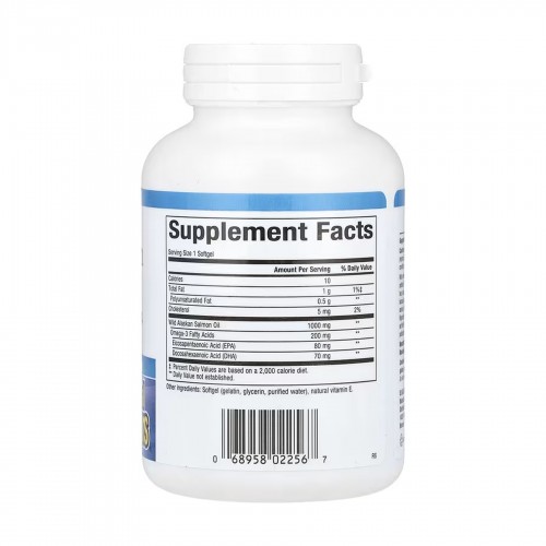 Wild Alaskan Salmon Oil 1000mg - 90 softgels 2023-10-5745 Natural Factors Wild Alaskan Salmon Oil 1000mg - 90 softgels 2023-10-5745 Natural Factors