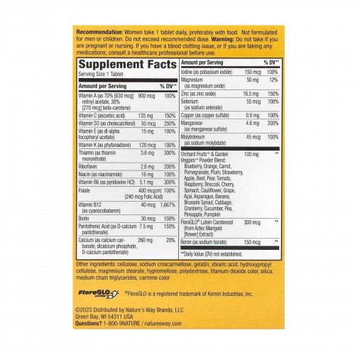 Women's 50+ Complete Multivitamin - 50 tabs 2022-10-1717 Nature's Way Women's 50+ Complete Multivitamin - 50 tabs 2022-10-1717 Nature's Way