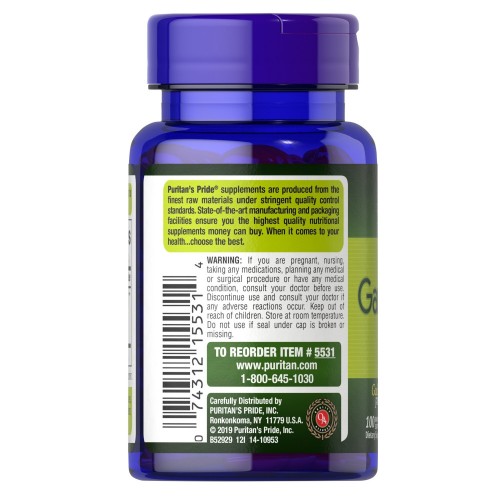 Натуральная добавка Puritan's Pride Odorless Garlic 1000 mg, 100 капсул CN13000 Натуральная добавка Puritan's Pride Odorless Garlic 1000 mg, 100 капсул CN13000