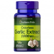 Натуральная добавка Puritan's Pride Odorless Garlic 1000 mg, 100 капсул Натуральная добавка Puritan's Pride Odorless Garlic 1000 mg, 100 капсул