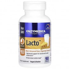 Харчові ферменти Enzymedica Lacto, 90 капсул для перетравлення лактози