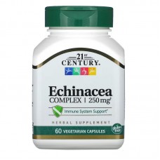 Натуральная добавка 21st Century Echinacea Complex 250 mg, 60 вегакапсул
