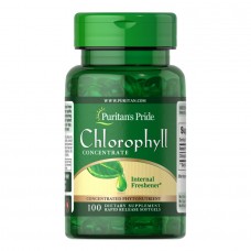 Натуральна добавка Puritan's Pride Chlorophyll Concentrate 50 mg, 100 капсул