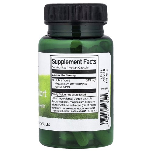 Swanson St. John's Wort 375 mg, 60 вегакапсул CN17112 Swanson Swanson St. John's Wort 375 mg, 60 вегакапсул CN17112 Swanson