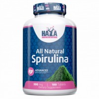 Haya Labs All Natural Spirulina 500 mg, 100 таблеток Haya Labs All Natural Spirulina 500 mg, 100 таблеток