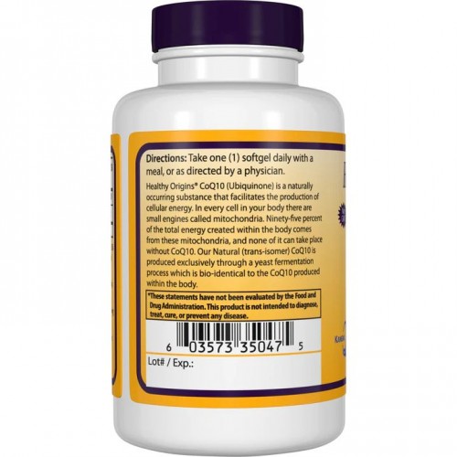 Натуральная добавка Healthy Origins CoQ10 Kaneka Q10 200 mg, 60 капсул CN13700 Healthy Origins Натуральная добавка Healthy Origins CoQ10 Kaneka Q10 200 mg, 60 капсул CN13700 Healthy Origins