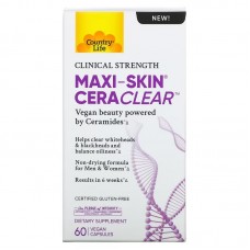 Натуральная добавка Country Life Maxi-Skin CeraClear, 60 вегакапсул Натуральная добавка Country Life Maxi-Skin CeraClear, 60 вегакапсул