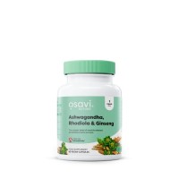 Натуральная добавка Osavi Ashwagandha Rhodiola & Ginseng, 60 капсул