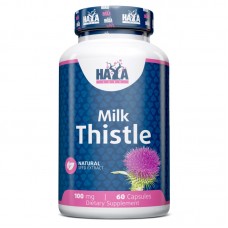 Haya Labs Milk Thistle 100 mg, 60 капсул Haya Labs Milk Thistle 100 mg, 60 капсул