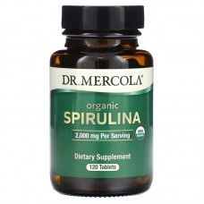 Натуральная добавка Dr. Mercola Organic Spirulina, 120 таблеток Натуральная добавка Dr. Mercola Organic Spirulina, 120 таблеток