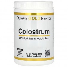 Натуральная добавка California Gold Nutrition Colostrum, 200 грамм