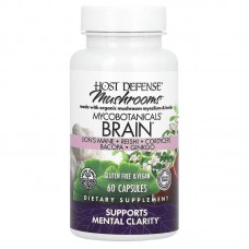 Натуральная добавка Host Defense MycoBotanicals Brain, 60 капсул Натуральная добавка Host Defense MycoBotanicals Brain, 60 капсул