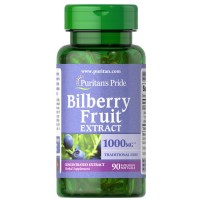 Натуральная добавка Puritan's Pride Bilberry Fruit Extract 1000 mg, 90 капсул Натуральная добавка Puritan's Pride Bilberry Fruit Extract 1000 mg, 90 капсул