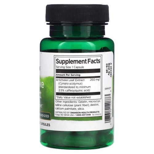 Swanson Artichoke Extract 250 mg, 60 капсул CN16893 Swanson Swanson Artichoke Extract 250 mg, 60 капсул CN16893 Swanson