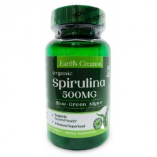 Натуральная добавка Earth‘s Creation Spirulina 500 mg, 60 таблеток Натуральная добавка Earth‘s Creation Spirulina 500 mg, 60 таблеток