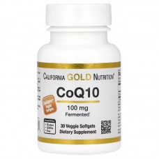 California Gold Nutrition CoQ10 100 mg, 30 вегакапсул California Gold Nutrition CoQ10 100 mg, 30 вегакапсул