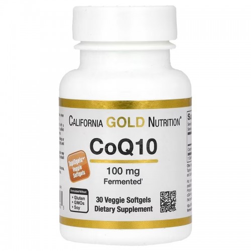 California Gold Nutrition CoQ10 100 mg, 30 вегакапсул CN17149 California Gold Nutrition