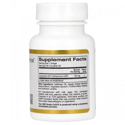 California Gold Nutrition CoQ10 100 mg, 30 вегакапсул CN17149 California Gold Nutrition California Gold Nutrition CoQ10 100 mg, 30 вегакапсул CN17149 California Gold Nutrition