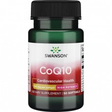 Натуральная добавка Swanson CoQ10 100 mg High Potency, 50 капсул Натуральная добавка Swanson CoQ10 100 mg High Potency, 50 капсул