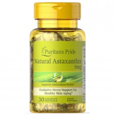 Натуральная добавка Puritan's Pride Astaxanthin 5 mg, 30 капсул