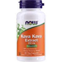 NOW Kava Kava Extract 250 mg, 60 вегакапсул NOW Kava Kava Extract 250 mg, 60 вегакапсул