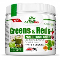 Натуральная добавка Amix Nutrition GreenDay Greens & Reds, 250 грамм Натуральная добавка Amix Nutrition GreenDay Greens & Reds, 250 грамм
