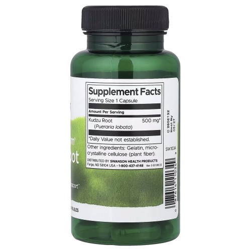 Swanson Swanson Kudzu Root 500 mg Full Spectrum, 60 капсул CN16895 Swanson Swanson Kudzu Root 500 mg Full Spectrum, 60 капсул CN16895