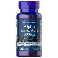 Натуральная добавка Puritan's Pride Alpha Lipoic Acid 300 mg, 60 гелевых капсул Натуральная добавка Puritan's Pride Alpha Lipoic Acid 300 mg, 60 гелевых капсул