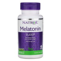 Натуральная добавка Natrol Melatonin 1 mg, 180 таблеток Натуральная добавка Natrol Melatonin 1 mg, 180 таблеток