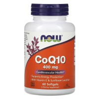 NOW CoQ-10 400 mg, 60 капсул NOW CoQ-10 400 mg, 60 капсул