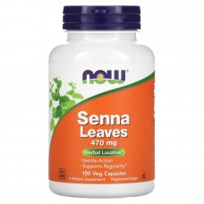 Натуральная добавка NOW Senna 470 mg, 100 вегакапсул