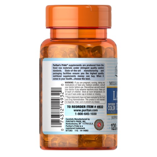 Натуральная добавка Puritan's Pride Lactase Enzyme, 120 капсул CN12945 Натуральная добавка Puritan's Pride Lactase Enzyme, 120 капсул CN12945