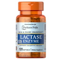 Натуральная добавка Puritan's Pride Lactase Enzyme, 120 капсул Натуральная добавка Puritan's Pride Lactase Enzyme, 120 капсул