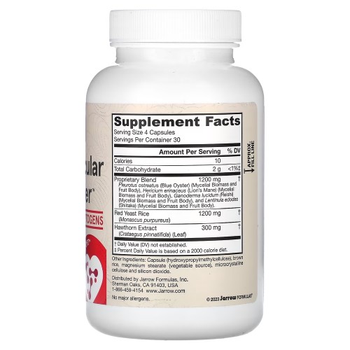 Натуральная добавка Jarrow Formulas Cardiovascular Optimizer, 120 вегакапсул CN16578 Натуральная добавка Jarrow Formulas Cardiovascular Optimizer, 120 вегакапсул CN16578