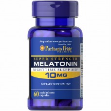 Натуральная добавка Puritan's Pride Melatonin 10 mg, 60 капсул