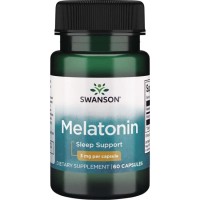 Swanson Melatonin 3 mg, 60 капсул Swanson Melatonin 3 mg, 60 капсул