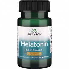 Swanson Melatonin 3 mg, 60 капсул Swanson Melatonin 3 mg, 60 капсул