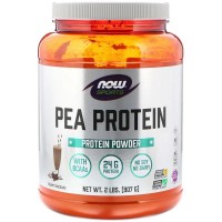 NOW Pea Protein, 907 грам - Голландський шоколад NOW Pea Protein, 907 грам - Голландський шоколад