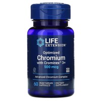 Life Extension Optimized Chromium with Crominex 3+, 60 вегакапсул Life Extension Optimized Chromium with Crominex 3+, 60 вегакапсул