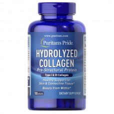 Puritan's Pride Hydrolyzed Collagen, 180 каплет Puritan's Pride Hydrolyzed Collagen, 180 каплет