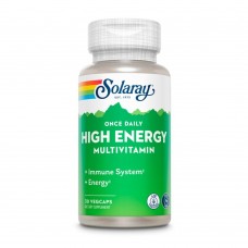Solaray Once Daily High Energy Multivitamin Iron-Free, 30 вегакапсул