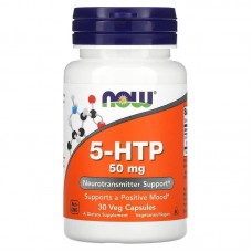 NOW 5-HTP 50 mg, 30 вегакапсул