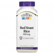 21st Century Red Yeast Rice 600 mg, 150 вегакапсул