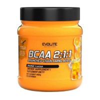 Evolite Nutrition BCAA 2:1:1, 400 грам - Апельсин Evolite Nutrition BCAA 2:1:1, 400 грам - Апельсин