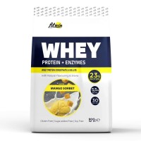 FitWin Whey Protein + Enzymes, 900 грамм - Манговый сорбет