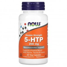 NOW 9-HTP 200 mg, 60 вегакапсул