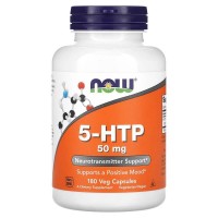NOW 5-HTP 50 mg, 180 вегакапсул NOW 5-HTP 50 mg, 180 вегакапсул