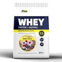 FitWin Whey Protein + Enzymes, 900 грамм - Ягодный пунш
