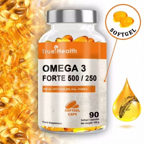 True Health Omega 3 Forte 500/250, 90 капсул CN16630 True Health True Health Omega 3 Forte 500/250, 90 капсул CN16630 True Health